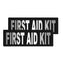 Removable Reflective Patches (Set of 2) "FIRST AID KIT" Dog Patches Dogline