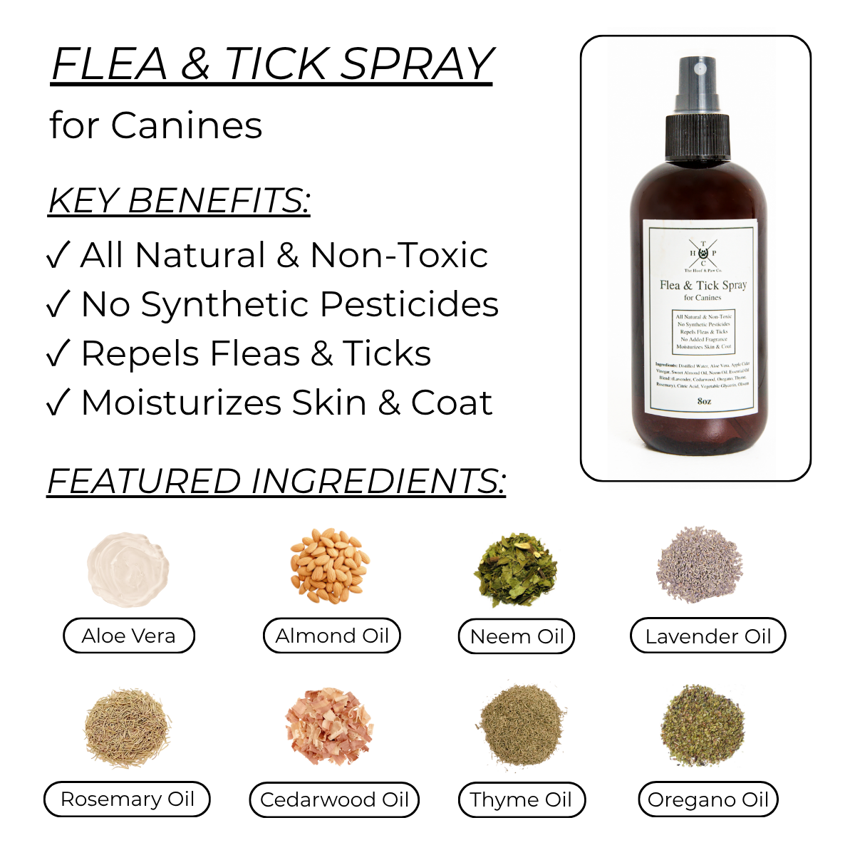 Flea & Tick Spray for Dogs The Hoof & Paw Co.