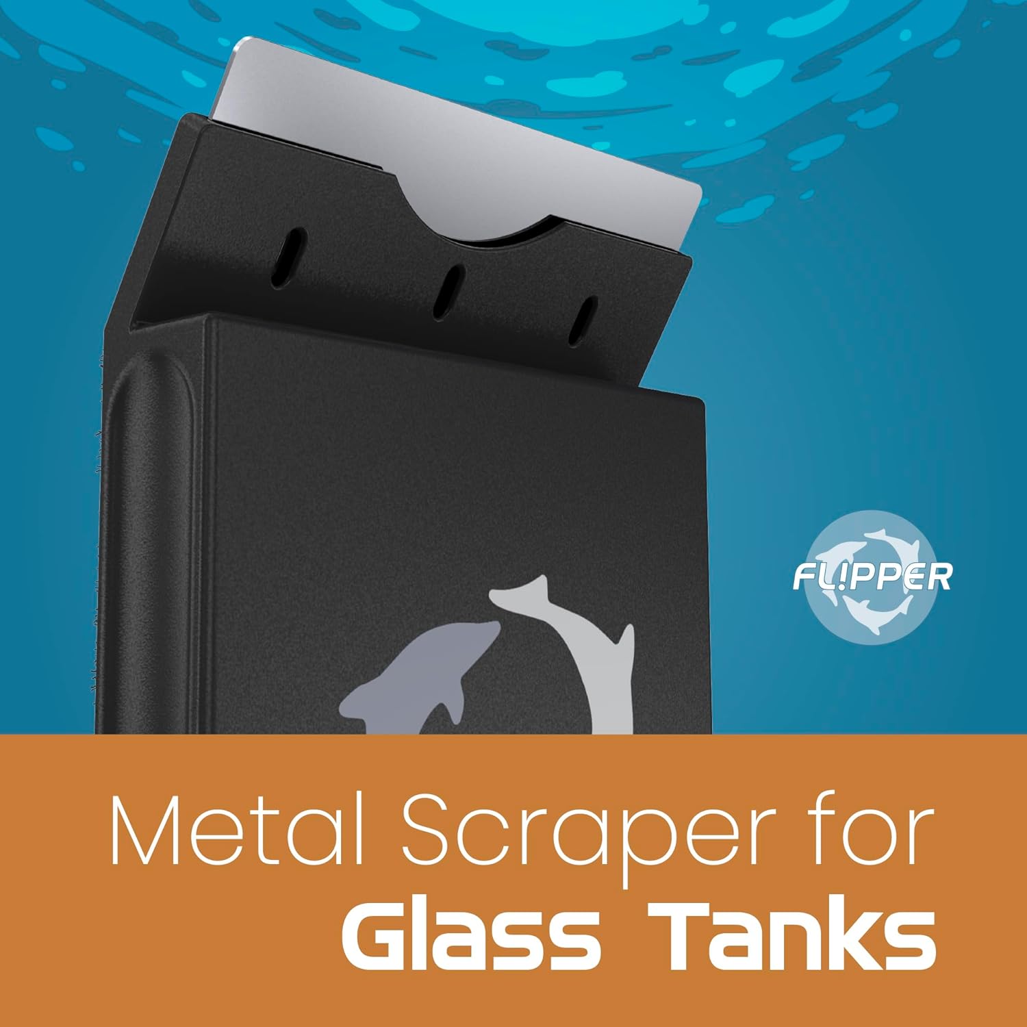 Flipper Edge MAX Stainless Steel Replacement Blades 4 Pack Replacement Blades Flipper Aquarium Products