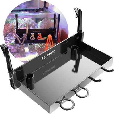 Flipper Tank Buddy Workspace and Utility Tray for Rimless Aquariums Flipper Aquarium Products