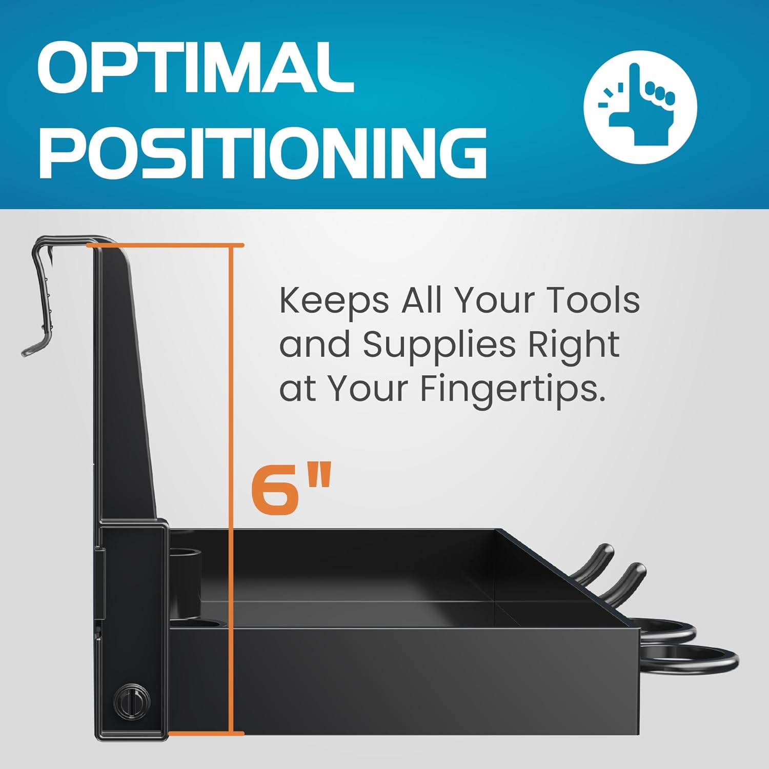 Flipper Tank Buddy Workspace and Utility Tray for Rimless Aquariums Flipper Aquarium Products
