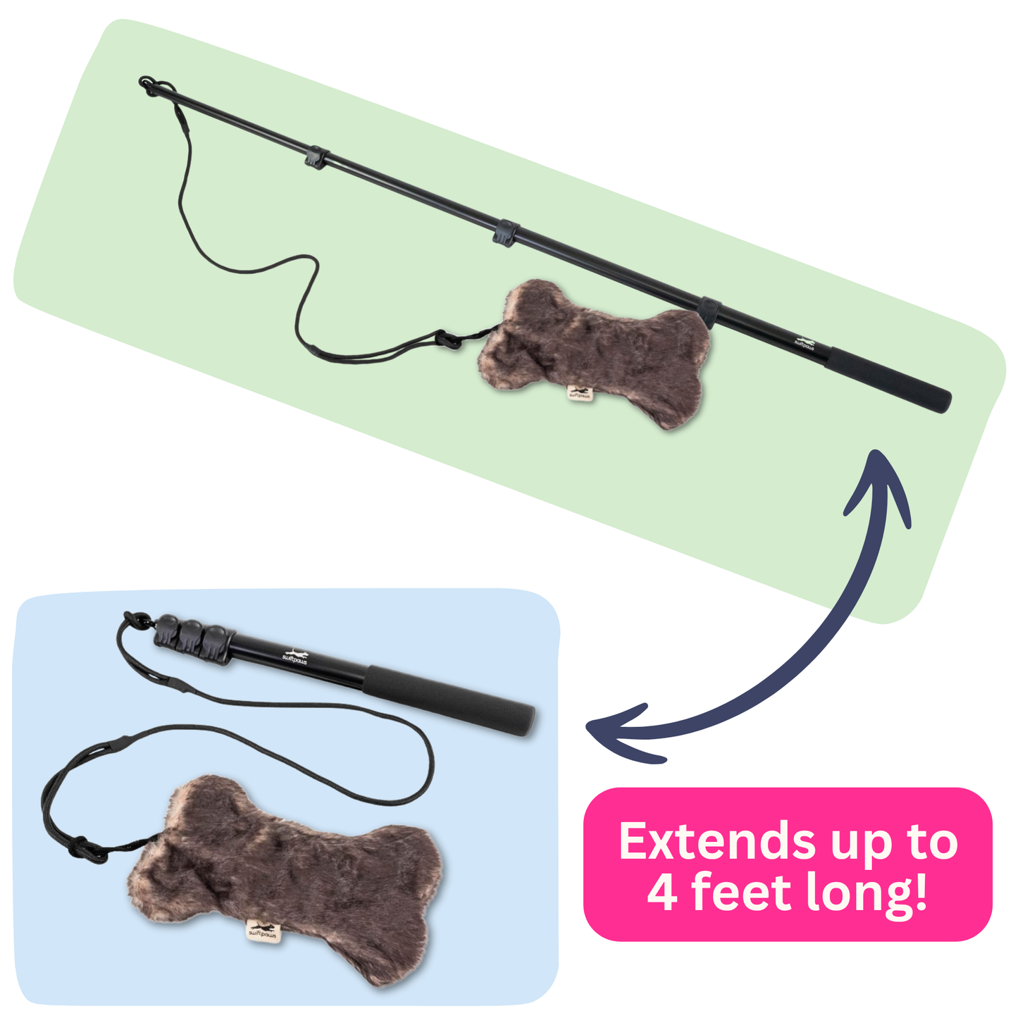 Flirt Pole Enrichment Product SwiftPaws