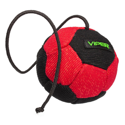 Viper French Linen Ball With Rope 4.25" (11cm) Training Gear Dogline