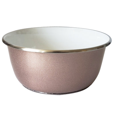 Deep Dog Bowl with Paw Print Design – Stainless Steel Bowl, Ideal for Small, Medium to Large Dogs – Rose Gold Deep Bowls American Pet Supplies