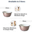 Deep Dog Bowl with Paw Print Design – Stainless Steel Bowl, Ideal for Small, Medium to Large Dogs – Rose Gold Deep Bowls American Pet Supplies