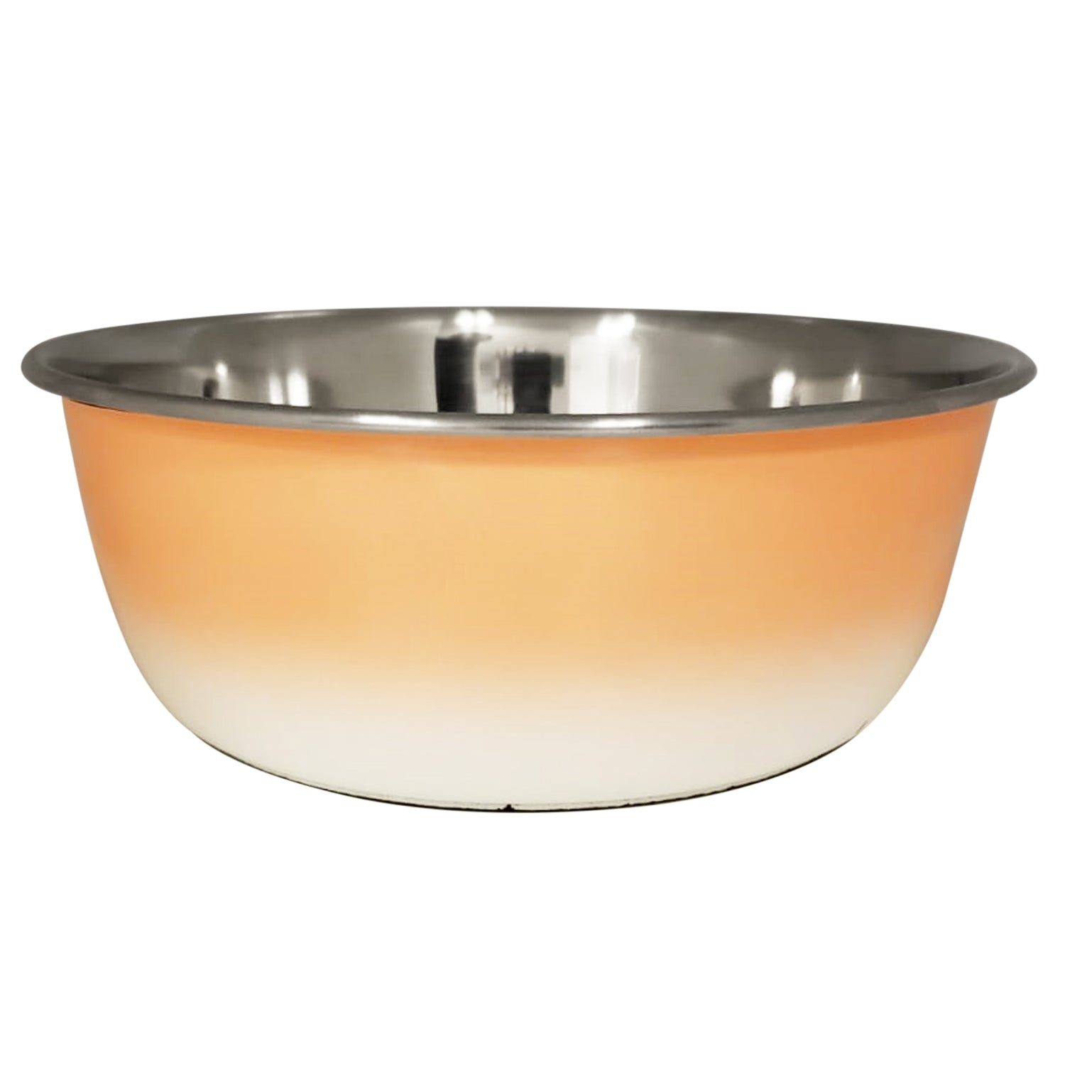 Deep Dog Bowl – Stainless Steel Bowl, Ideal for Small, Medium & Large Dogs – Peach Coral Deep Bowls American Pet Supplies
