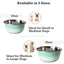 Deep Dog Bowl – Stainless Steel Bowl, Ideal for Small, Medium & Large Dogs – Mint Green Deep Bowls American Pet Supplies