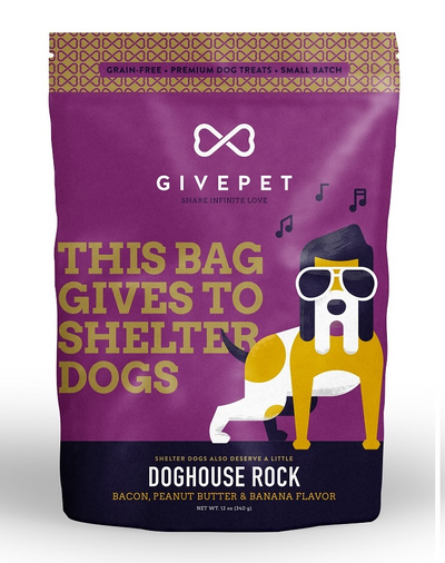 GivePet Crunchy Dog Treats Doghouse Rock 11 Oz. Dog Treats GivePet
