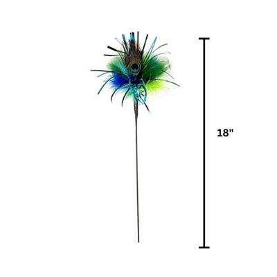 Go Cat 18" Peacock Sparkler Cat Toy Cat Toys Elite Pet Distributors