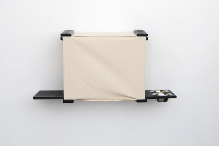 Deluxe Cat Cubby Bed Onyx Bamboo Blank Feeder Catastrophic Creations