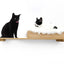 The Cat Nest Bed Natural Bamboo Cream Plush 34" Solid Shelf Cat shelves/bed Catastrophic Creations