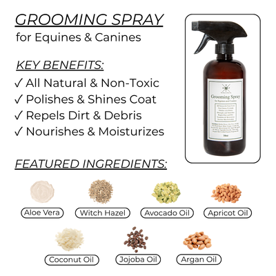 Grooming Spray for Dogs & Horses - 16oz The Hoof & Paw Co.