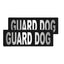 Removable Reflective Patches (Set of 2) "GUARD DOG" Dog Patches Dogline