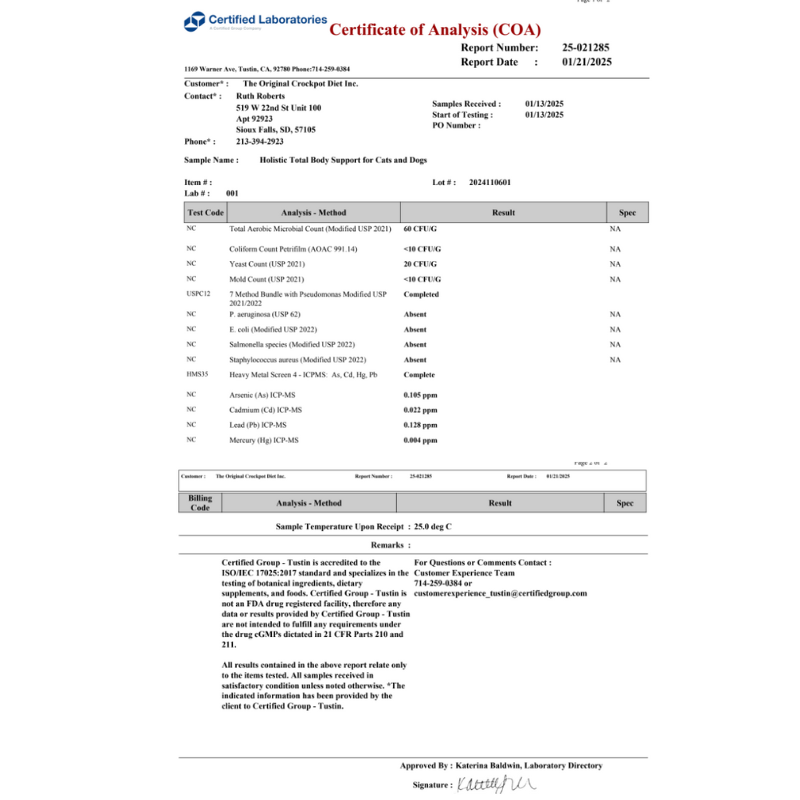 Holistic Total Body Support – Multivitamin & Glandular Support for Dogs and Cats Vitamins & Supplements Dr. Ruth Roberts