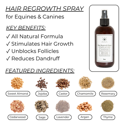 Hair Regrowth Spray for Dogs & Horses The Hoof & Paw Co.