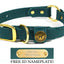 Hunting Dog Center Ring Collar - Woodland Green Dog Supplies Pointer Traditions