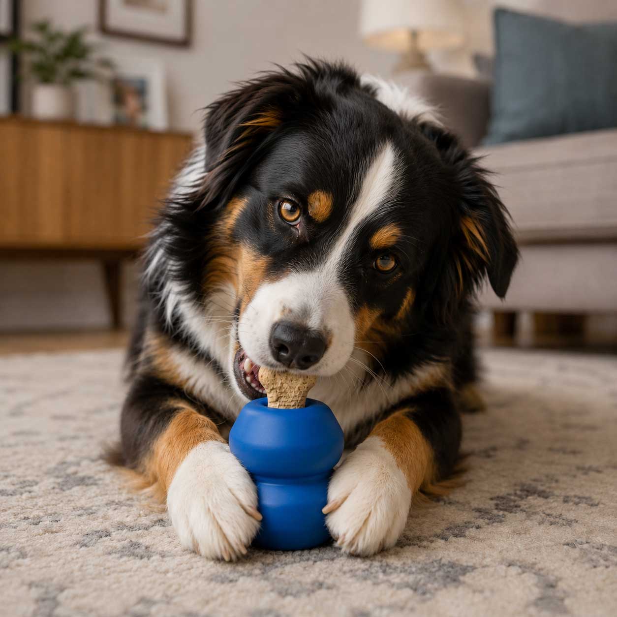 Double Trouble Dog Toy - Dual Chamber Treat Dispenser for Large Dogs | USA Made Rubber Dog Toys SodaPup/True Dogs, LLC