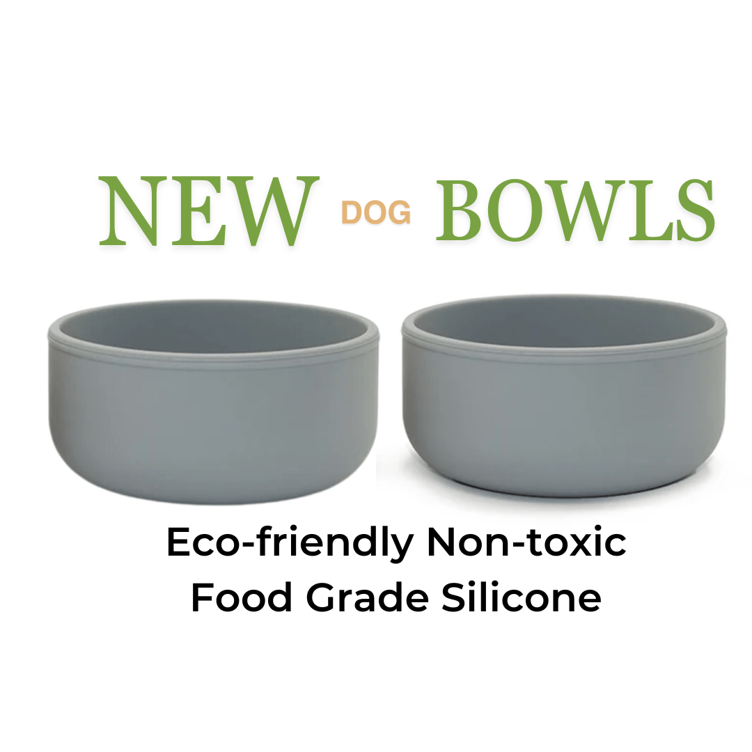 Dog (or cat) Food/Water Bowl Set Food Bowls Din Din 4 Dogs