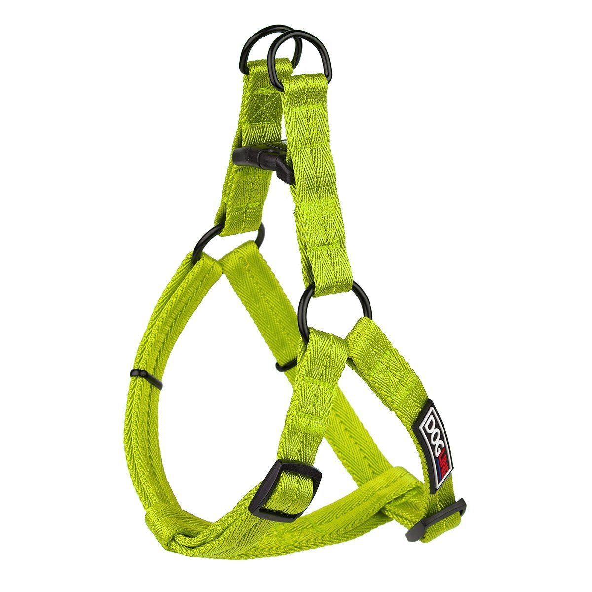 Nylon Flat Step-In Dog Harness Green 8" Dog Harnesses Dogline