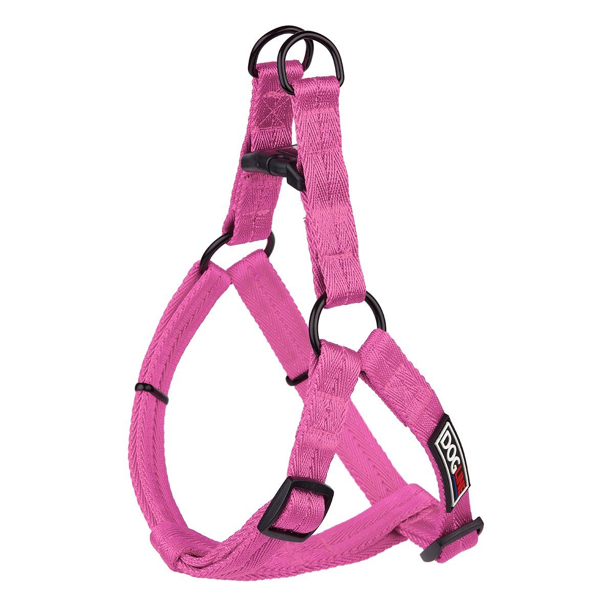 Nylon Flat Step-In Dog Harness Pink 8" Dog Harnesses Dogline