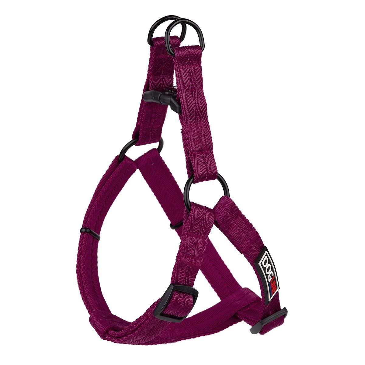 Nylon Flat Step-In Dog Harness Berry 8" Dog Harnesses Dogline