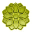 Mandala eTray Shallow Slow Feeder Dog Bowl for Enrichment | USA Made Green Mandala eTray ETRAY SodaPup/True Dogs, LLC