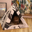 'Dark Paradise' Cardboard Cat Pyramid KittyKardboard