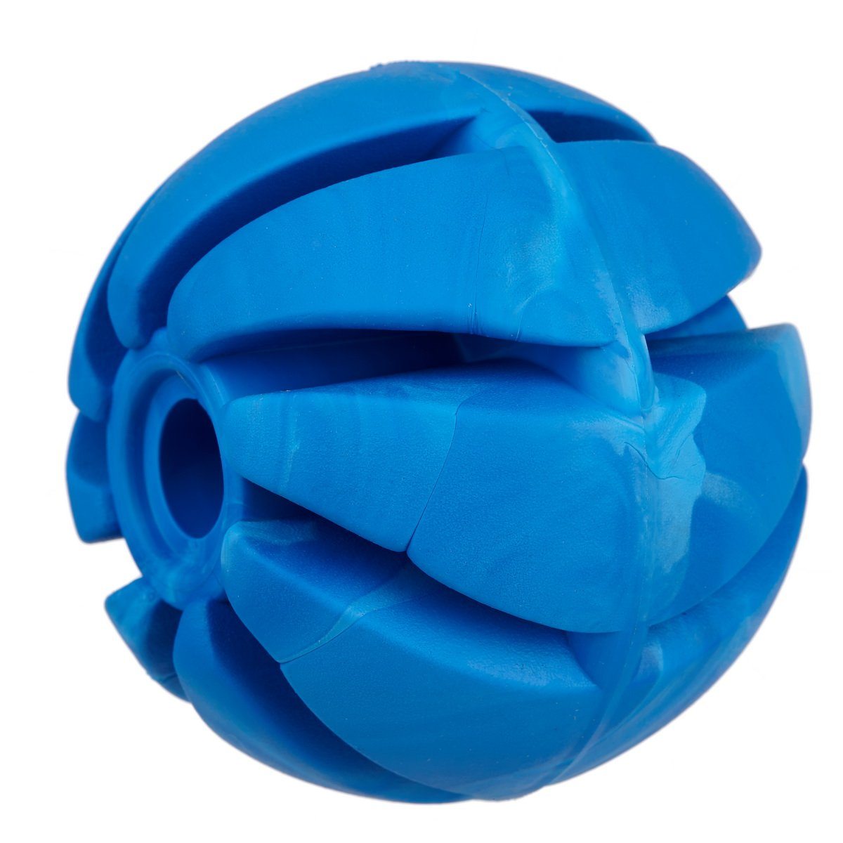 Rubber Spiral Ball Blue Dog Toys Dogline