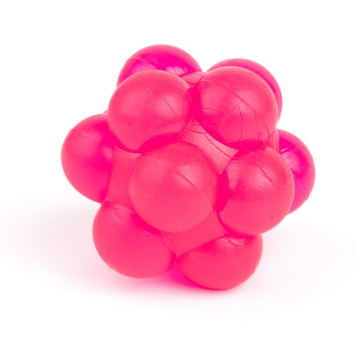 Rubber Bur Ball Neon Pink Dog Toys Dogline