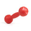 Rubber Dumbbell Toy 7.5" Red Dog Toys Dogline