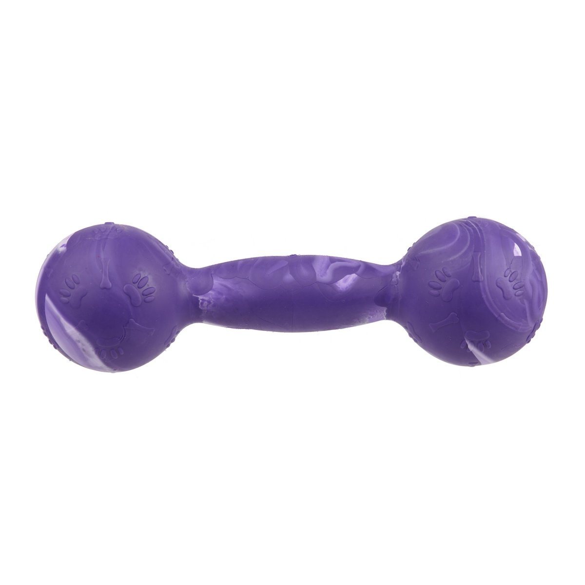 Rubber Dumbbell Toy 5.5" Purple Dog Toys Dogline