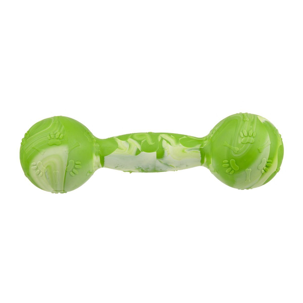 Rubber Dumbbell Toy 5.5" Green Dog Toys Dogline