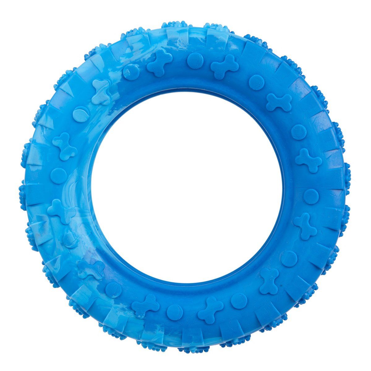 Rubber Tire Toy 6" Blue Dog Toys Dogline
