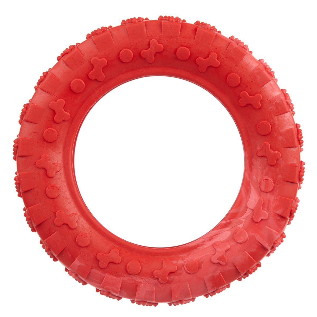 Rubber Tire Toy 6" Red Dog Toys Dogline
