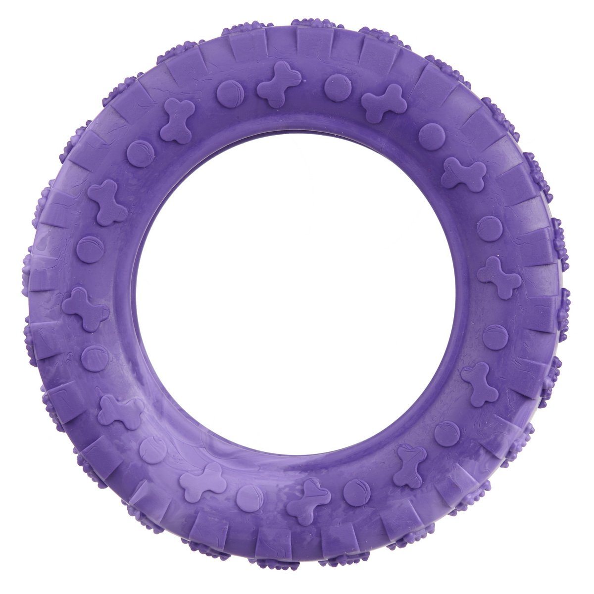 Rubber Tire Toy 6" Purple Dog Toys Dogline