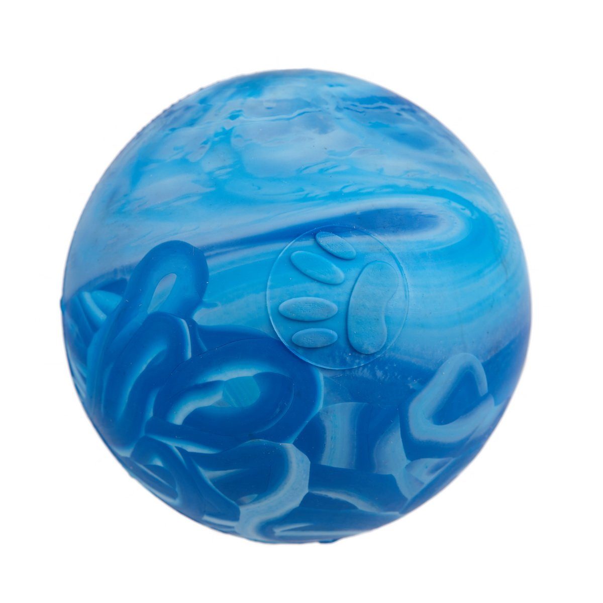 Rubber Euro Ball Blue Dog Toys Dogline
