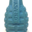 Grenade Shaped eDispenser Durable Dog Chew Toy & Treat Dispenser - Red & Blue MEDIUM STEEL BLUE GRENADE Rubber Dog Toys SodaPup/True Dogs, LLC
