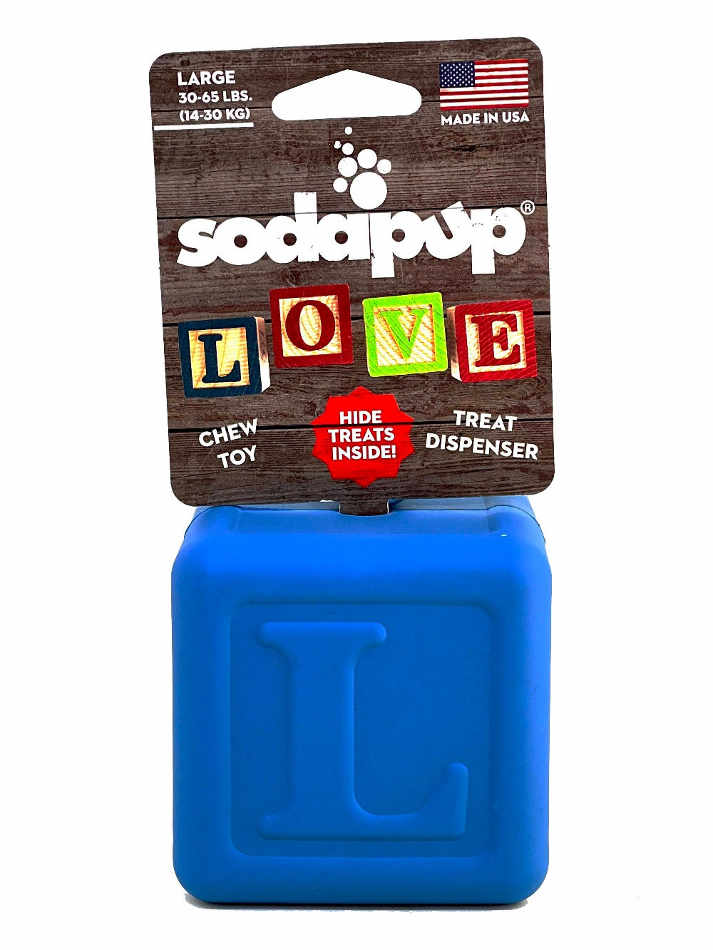 Love Cube eDispenser - Durable Rubber Chew Toy & Treat Dispenser | USA Made Rubber Dog Toys SodaPup/True Dogs, LLC