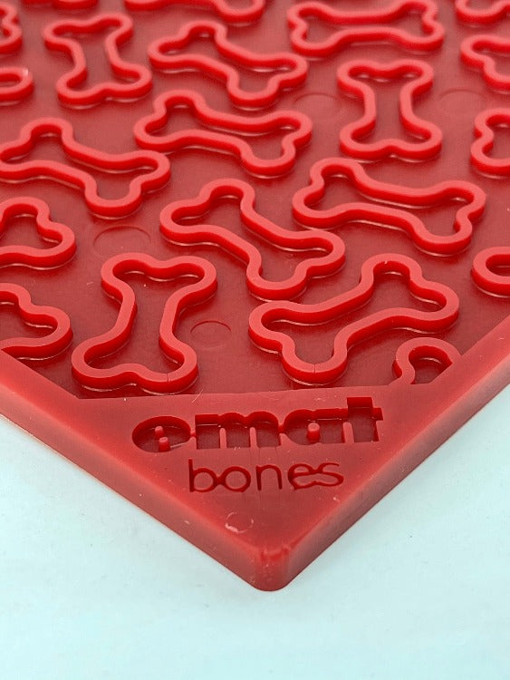 Bones eMat - Enrichment Lick Mat for Dogs and Cats | eMat Enrichment Toy for Anxiety Relief | SodaPup EMAT SodaPup/True Dogs, LLC