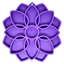 Mandala eTray Shallow Slow Feeder Dog Bowl for Enrichment | USA Made Purple Mandala eTray ETRAY SodaPup/True Dogs, LLC