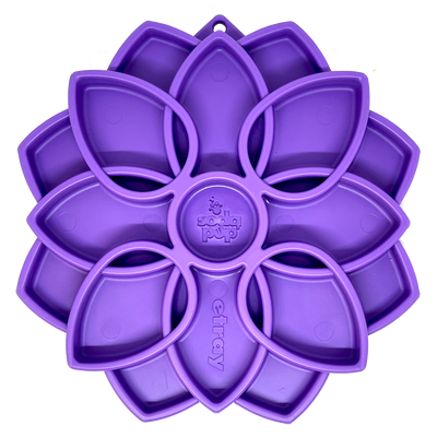 Mandala eTray Shallow Slow Feeder Dog Bowl for Enrichment | USA Made Purple Mandala eTray ETRAY SodaPup/True Dogs, LLC