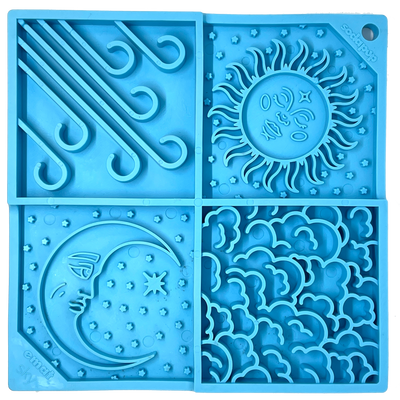 Sky Dog Lick Mat | Celestial Cloud eMat Enrichment Toy | SodaPup Light Blue Sky emat EMAT SodaPup/True Dogs, LLC