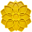 Mandala eTray Shallow Slow Feeder Dog Bowl for Enrichment | USA Made Yellow Mandala eTray ETRAY SodaPup/True Dogs, LLC