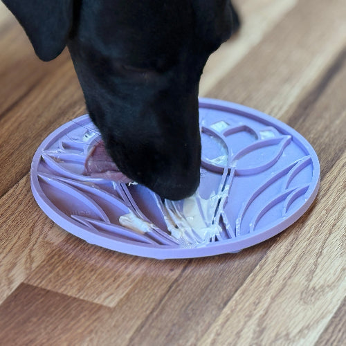 Tulip Design eMat - Enrichment Lick Mat with Suction Cups | USA Made EMAT SodaPup/True Dogs, LLC