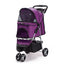 Casual Pet Stroller with a Removable Cup Holder Purple Pet Carriers Dogline