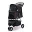 Casual Pet Stroller with a Removable Cup Holder Black Pet Carriers Dogline