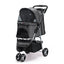 Casual Pet Stroller with a Removable Cup Holder Gray Pet Carriers Dogline