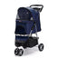 Casual Pet Stroller with a Removable Cup Holder Blue Pet Carriers Dogline