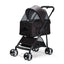 Executive Pet Stroller with a Removable Cradle Black Pet Carriers Dogline