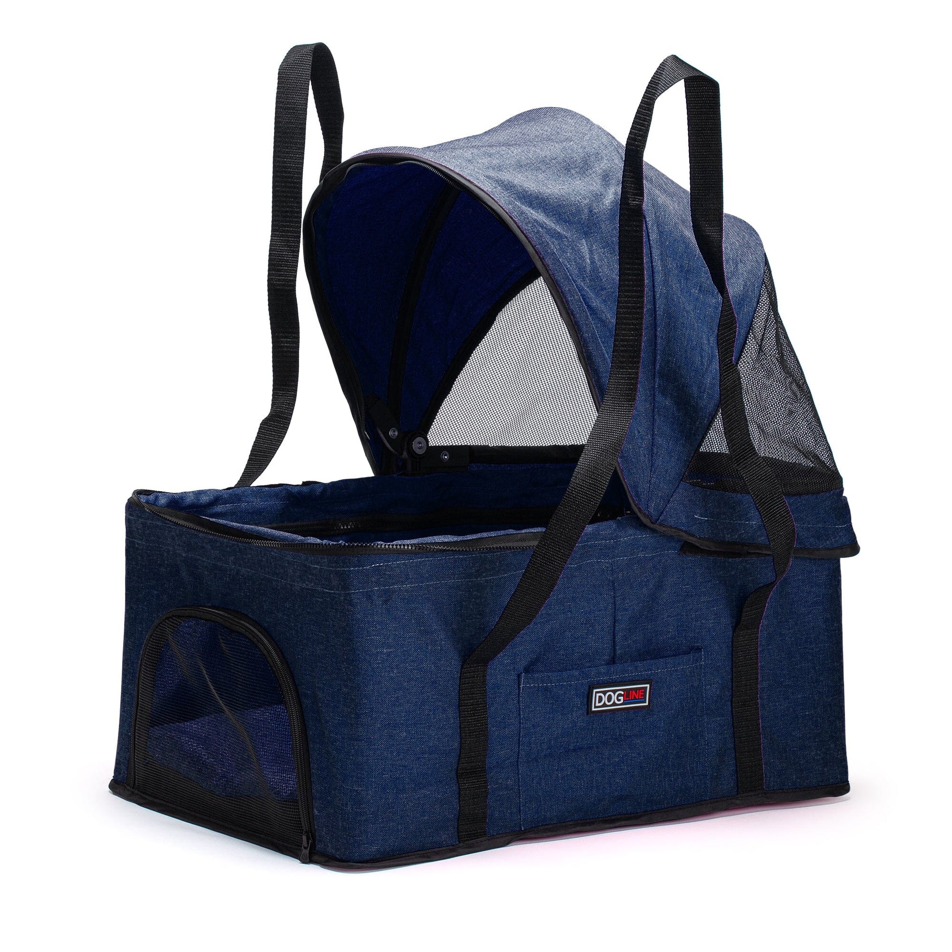 Executive Pet Stroller with a Removable Cradle Pet Carriers Dogline